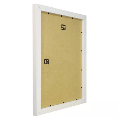 Image of back of white A2 poster frame